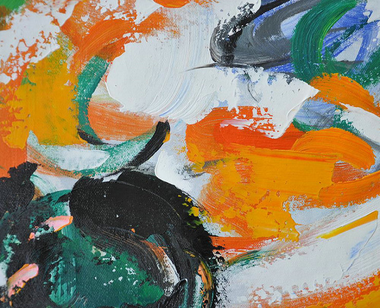 Abstract Painting Extra Large Canvas Art,Oversized Contemporary Art,Extra Large Wall Art,Blue,Orange,Yellow,Green.etc